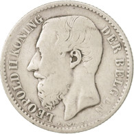 Monnaie, Belgique, Leopold II, Franc, 1886, B+, Argent, KM:29.1 - 1 Frank