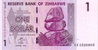 ZIMBABWE  1 Dollar  Emission De 2007     Pick 65     ***** BILLET  NEUF ***** - Zimbabwe
