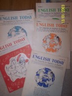 Magazines "English Today" D'oct, Nov Et Déc 1956 , Et De Janv Févr, Mars Et Mai 1957 (n° 1-2-3-4-5-6 Et 8) - Autres & Non Classés