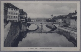 Schwäb. Hall Brauerei Zum Goldenen RITTER  Gasthof  1918y.  Gelaufen    C449 - Schwäbisch Hall