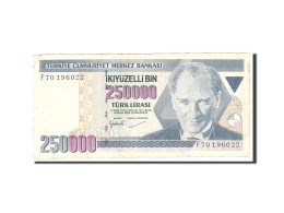 Billet, Turquie, 250,000 Lira, 1970, 1998, KM:211, TB - Turquie
