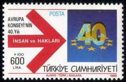 TURKEY 1989 (**) - Mi. 2856, 40th Anniversary Of European Council - Unused Stamps