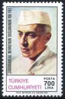 TURKEY 1989 (**) - Mi. 2870, Jawaharlal Nehru - Unused Stamps