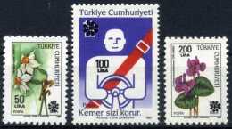 TURKEY 1990 (**) - Mi. 2880-82, Overprinted Regular Stamps - Neufs