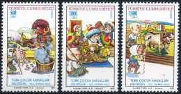 TURKEY 1991 (**) - Mi. 2935-37, Turkish Children Fairy-Tales - Neufs