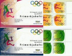 Iceland Island 1996  Olympic Summer Games, Booklet 3-4/1996 Mi 852-853  MNH(**) - Nuevos