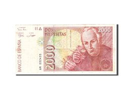 Billet, Espagne, 2000 Pesetas, 1992, 1992-04-24, KM:164, TTB - [ 4] 1975-… : Juan Carlos I