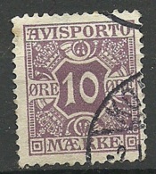 DENMARK Dänemark 1907 Verrechnungsmarke Tax Michel 4 X O - Steuermarken