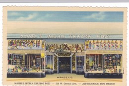 Rout 66, Albuquerque New Mexico, Maisel's Indian Trading Post, Business Facade, C1940s Vintage Linen Postcard - Route '66'