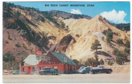 Big Rock Candy Mountain Utah, Service Station Trading Post, Gas Station, Auto, C1950s Vintage Postcard - American Roadside