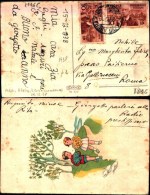 2096c) Cartolina  Dell'etipia Con  2 X10c.Effigie Di Vittorio Emanuele III Da Addis Abeba Il 29-12-1938 - Ethiopia