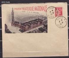 FRANCE ENTIER Type PAIX EXPO LILLE 1933 N° B5a - Enteros Privados