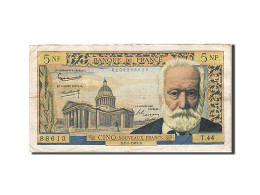 Billet, France, 5 Nouveaux Francs, 1959, 1961-02-02, TTB, Fayette:56.6, KM:141a - 5 NF 1959-1965 ''Victor Hugo''