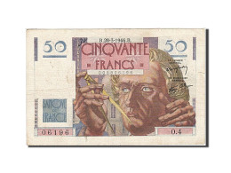 Billet, France, 50 Francs, 1946, 1946-03-28, TTB+, Fayette:20.2, KM:127a - 50 F 1946-1951 ''Le Verrier''