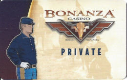 Bonanza Casino Reno, NV - Slot Card  (BLANK) - Casino Cards