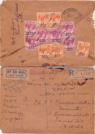 BMA Malaya, King George VI, Used In Singapore, Registered Cover To INDIA, As Per The Scan - Malaya (British Military Administration)