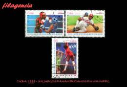 USADOS. CUBA. 1999-17 JUEGOS PANAMERICANOS EN WINNIPEG - Usati
