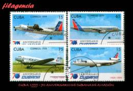 USADOS. CUBA. 1999-23 70 ANIVERSARIO DE CUBANA DE AVIACIÓN - Usati