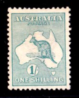 Australia 1913 Kangaroo 1S Green 1st Watermark MH - Listed Variety - Ongebruikt