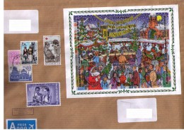 BELGICA - BELGIQUE - ENVELOPPE AVEC TIMBRES BELGUES - Souvenir Cards - Joint Issues [HK]