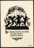 2792 - Alte Ansichtskarte - Scherenschnitt Plischke N. Gel - Silhouettes