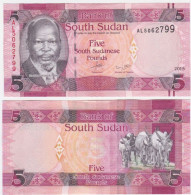 Sudan South P 11 - 5 Pounds 2015 - UNC - Südsudan