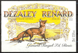 400 - Désaley Renard - Appellation D'Origine Contrôlée - Grand Cru Gérard Pinguet S.A. Rivaz 74 - Vino Bianco