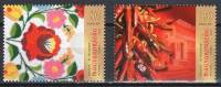 HUNGARY 2012 CULTURE Art Flowers STAMPDAY - Fine Set MNH - Unused Stamps