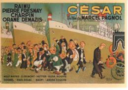 DUBOUT, Carte Postale De L´affiche Pour Le Film De Marcel Pagnol,Cesar,paquebot - Dubout