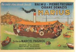 DUBOUT, Carte Postale De L´affiche Pour Le Film De Marcel Pagnol, Marius,bateau A Vapeur - Dubout