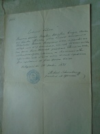 D137988.24 Old Document  Hungary   Joseph Adolph Prayer - Elisabetha Kaunitz -Anna Zborovszki  Budapest 1875 - Fidanzamento