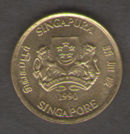 SINGAPORE 5 CENTS 1990 - Singapour