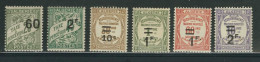 ALGERIE  Taxe N° 12 & 13 + 21 à 24 * - Timbres-taxe