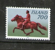ISLANDE 1982 CHEVAUX   YVERT   N°539  NEUF MNH** - Unused Stamps
