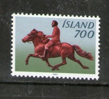 ISLANDE 1982 CHEVAUX   YVERT   N°539  NEUF MNH** - Ongebruikt