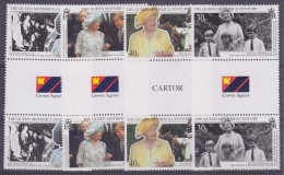 South Georgia 1999 Queen Mother´s Century 4v Gutter ** Mnh (30228) - Georgia Del Sud