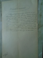 D137988.29 Old Document  Name Change  Gschrey Antal - To HANGOS Beniczky államtitkár -másolat 1885 - Geboorte & Doop