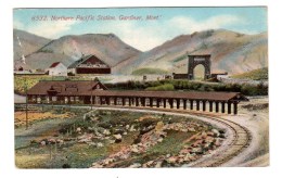 Carte Postale, 1913 Train Lokomotive Railway Northern Pacific Gardiner - Andere & Zonder Classificatie