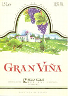 831 - Vino De Mesa - Gran Viña - Felix Solis Bodegas 13300 - España - Vino Tinto