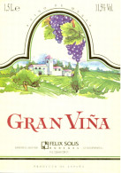 831 - Vino De Mesa - Gran Viña - Felix Solis Bodegas 13300 - España - Rotwein