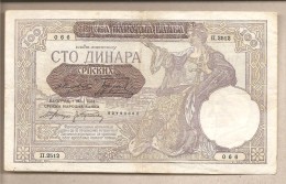 Serbia - Banconota Circolata Da 100 Dinari P-23 - 1941 #17 - Serbie