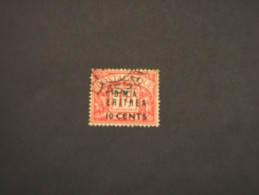 B.M. A. ERITREA - TASSE - 1948 CIFRA 10 C. Su 1 - TIMBRATO/USED - Britische Bes. MeF