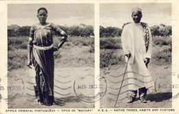 MOÇAMBIQUE,  MOZAMBIQUE, AFRICA ORIENTAL PORTUGUÊSA, Tipos De Macuas, 2 Scans - Mozambico