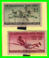 YUGOSLAVIA - KRALJEVSTVO SRBA HRVATA SLOVENACA.   1938 - 2 UNIDADES - Hurdlers - Unused Stamps