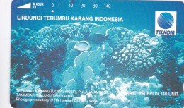 Indonesia, S224, Underwater World, Lindungi Terumbu Karang Indonesia, 2 Scans. - Indonésie