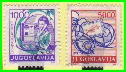 YUGOSLAVIA- KRALJEVSTVO SRBA HRVATA SLOVENACA. 2 UNIDADES AÑO 1988 - Used Stamps