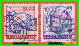 YUGOSLAVIA- KRALJEVSTVO SRBA HRVATA SLOVENACA. 2 UNIDADES AÑO 1988 - Oblitérés