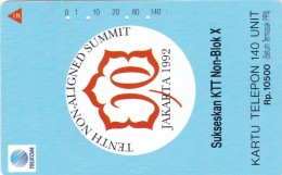 Indonesia, S115, Tenth Non-Aligned Summit, Jakarta 1992. Non-Aligned Logo., 2 Scans. - Indonésie