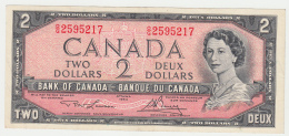 CANADA 2 DOLLAR 1954 (Lawson-Bouey 1973-75) VF++ Pick 76d 76 D - Canada