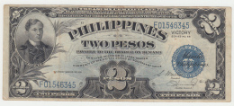 Philippines 2 Peso 1944 VF Victory Over Japan WW 2 - Series G Pick 95 - Philippinen